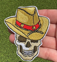 Load image into Gallery viewer, Cowboy Skeleton Iron On Patch