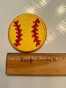 Softball Iron On Patches