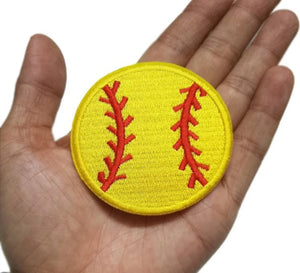 Softball Iron On Patches