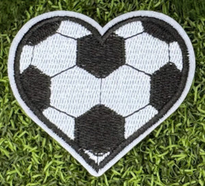 Heart Sports Iron On Patches