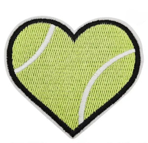 Heart Sports Iron On Patches