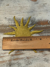 Load image into Gallery viewer, Gold Metallic Sunburst Iron On Patch