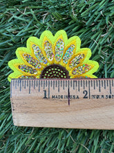 Load image into Gallery viewer, Sequin Sunflower Iron On Patch