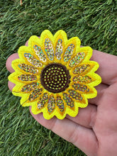 Load image into Gallery viewer, Sequin Sunflower Iron On Patch