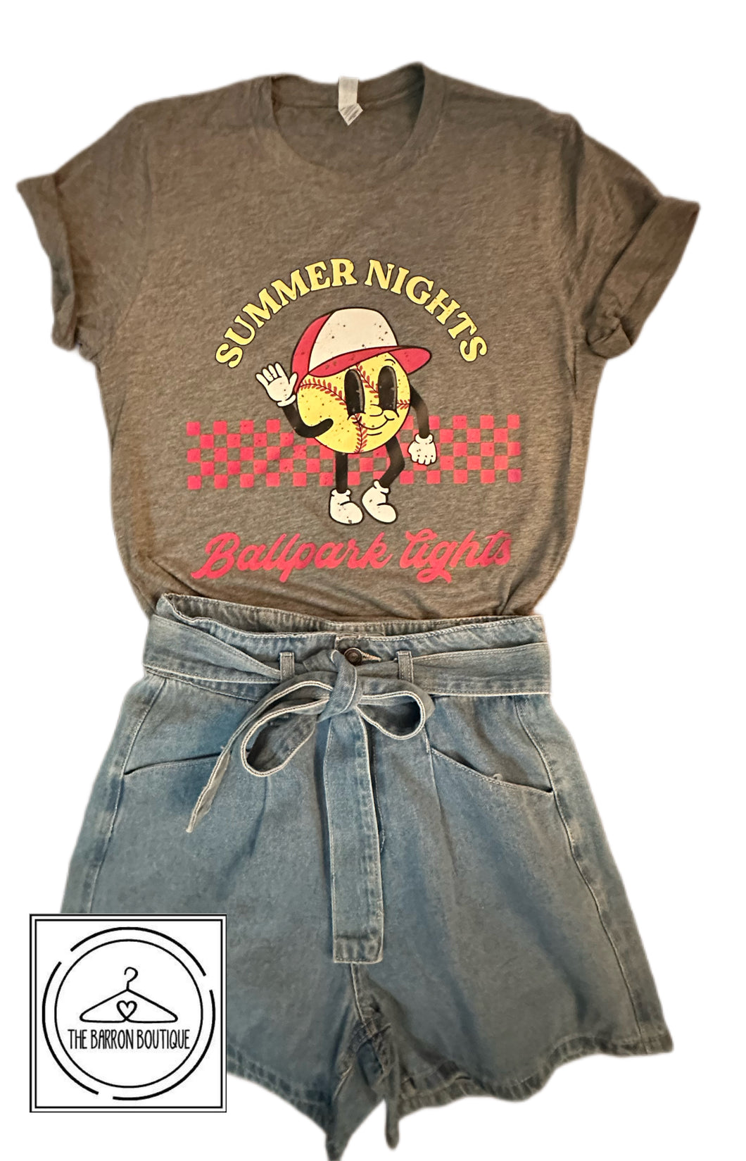 Summer Nights & Ballpark Lights Softball T-Shirt