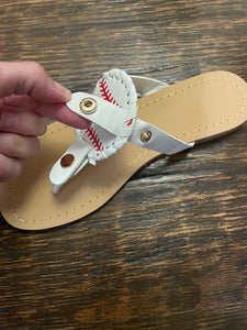 Baseball Thong Sandals