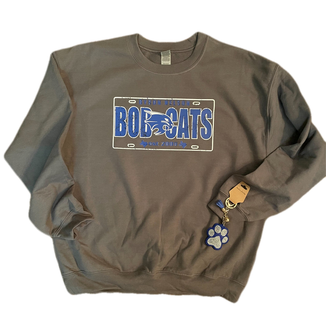 Bobcats BNHS License Plate Sweatshirt (Various Colors)