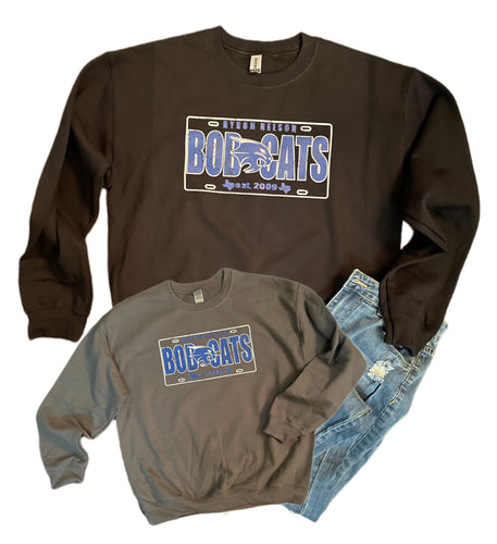 Bobcats BNHS License Plate Sweatshirt (Various Colors)