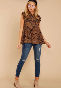 Lucy Leopard (White & Brown) - The Barron Boutique