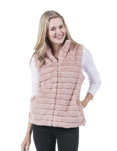 Plus Size Faux Rabbit Fur Vest - The Barron Boutique