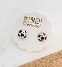 Load image into Gallery viewer, Game Day Sports Signature Enamel Stud Earrings - The Barron Boutique