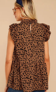 Lucy Leopard (White & Brown) - The Barron Boutique