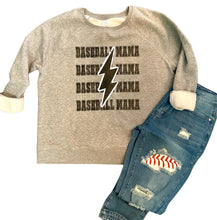 Load image into Gallery viewer, Lightning Baseball Mama Sweatshirt