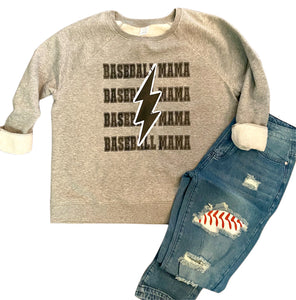 Lightning Baseball Mama Sweatshirt