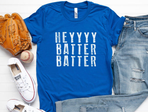 Hey Batter Batter Tee (Various Colors)