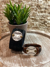 Load image into Gallery viewer, Leather Sports Cuffs (Baseball/Softball/Soccer/Football)