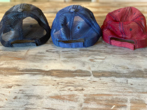 Bobcat Leather Patch Hats (Various Styles)