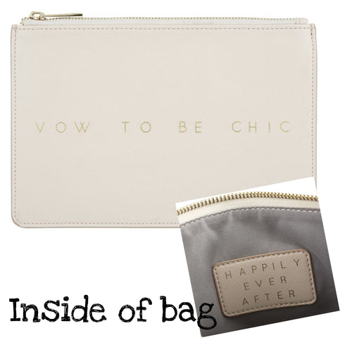 Vow to Be Chic Wedding Pouch