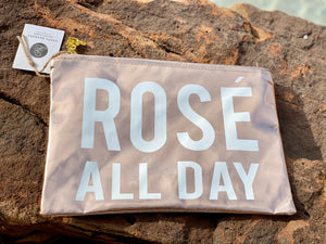 Rose’ All Day Metallic Rose Gold Pouch