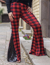 Load image into Gallery viewer, Buffalo Plaid Diva Bell Pants