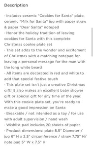 Cookies for Santa Set