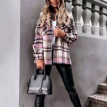 Load image into Gallery viewer, Pink Plaid Shacket