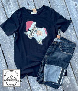 Texas Santa Tee - The Barron Boutique