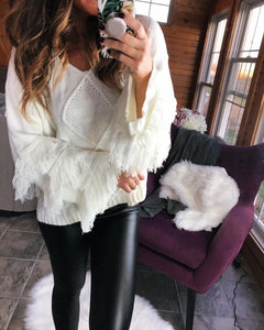 Pria Fringe Sweater - The Barron Boutique