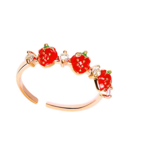 Sweet Strawberry Ring - The Barron Boutique