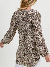 Load image into Gallery viewer, Leopard Baby Doll Top