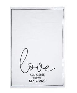 Love & Kisses Tea Towel