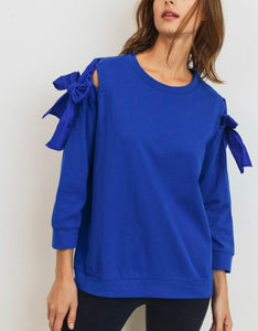 Royal Bow Sweathshirt - The Barron Boutique