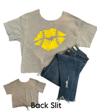 Load image into Gallery viewer, Softball Lips Open Back T-Shirt