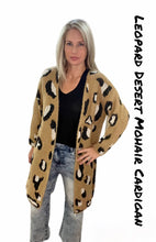 Load image into Gallery viewer, Leopard Desert Mohair Cardigan