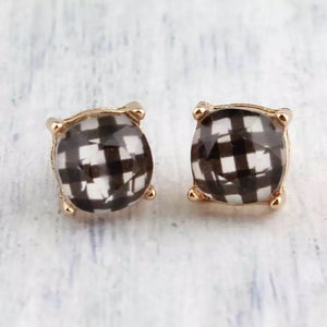 Cushion Cut Stud Earrings (Various Styles)