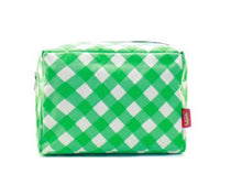 Load image into Gallery viewer, Green Plaid Cosmetic Bag