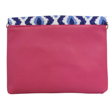 Load image into Gallery viewer, Blue Ikat Convertible Clutch