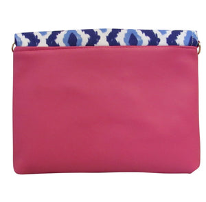 Blue Ikat Convertible Clutch