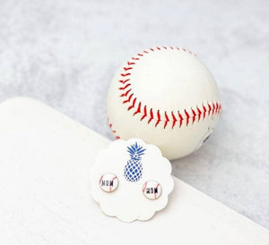 Game Day Sports Signature Enamel Stud Earrings