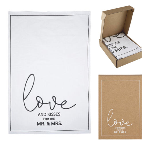 Love & Kisses Tea Towel