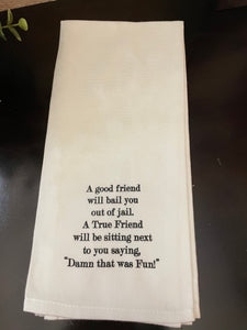 Friendly Humor Hand Towels