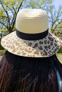 Wild Adventures Beige Straw Panama Hat