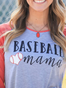 Baseball Mama 3/4 Sleeve Raglan