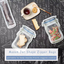 Load image into Gallery viewer, Resealable Mason Jar Zipper Bags - The Barron Boutique