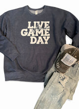 Load image into Gallery viewer, Live Love Game Day Sweatshirt (Various Colors)