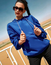 Load image into Gallery viewer, Ruched Sleeve Football Hoodie