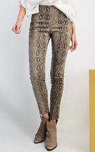 Load image into Gallery viewer, Distressed Snake Print Skinny Pants - The Barron Boutique