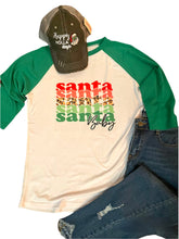 Load image into Gallery viewer, Santa Baby Raglan