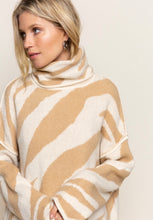 Load image into Gallery viewer, Zebra in Camel Sweater - The Barron Boutique