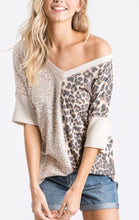 Load image into Gallery viewer, Half and Half Animal Print Top - The Barron Boutique